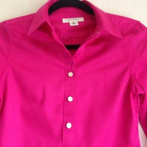 Banana Republic Raspberry No Iron Shirt